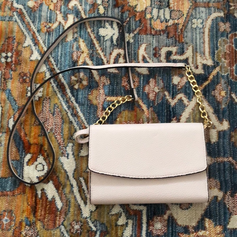G.H. BASS pink purse clutch wristlet